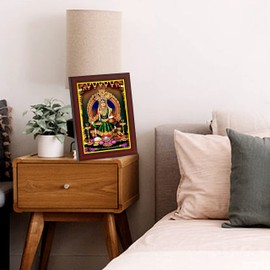 zig zag Maa Annapurna Devi / Mata Photo Frame Small Photo Frame For Wall Table Size Small ( 6x8 inches, Acrylic Glass)