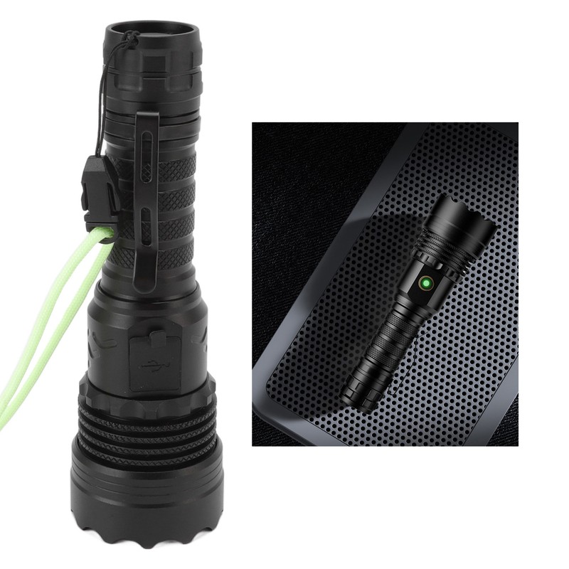 5800LM LED Waterproof Flashlight USB Rechargeable Outdoor Emergency Flashlight 5