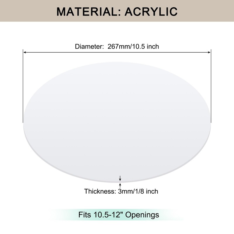 Awclub Lampshade Diffuser, 10.5" Diameter Round Diffuser Lamp Shade for