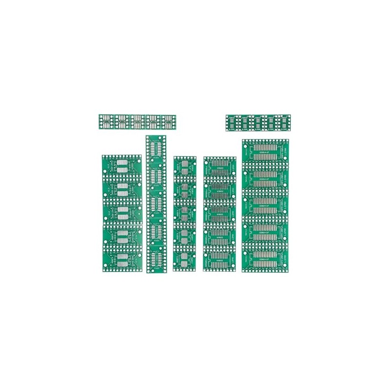 7Values*5Pcs PCB Proto Boards SMD to DIP Adapter Plate Converter