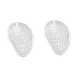 GLEAVI 2pairs Gel Forefoot Cushions for -flops Transparent Skid-resistant Insoles for Women and Men Comfort Pads to Prevent Rubbing and Chafing