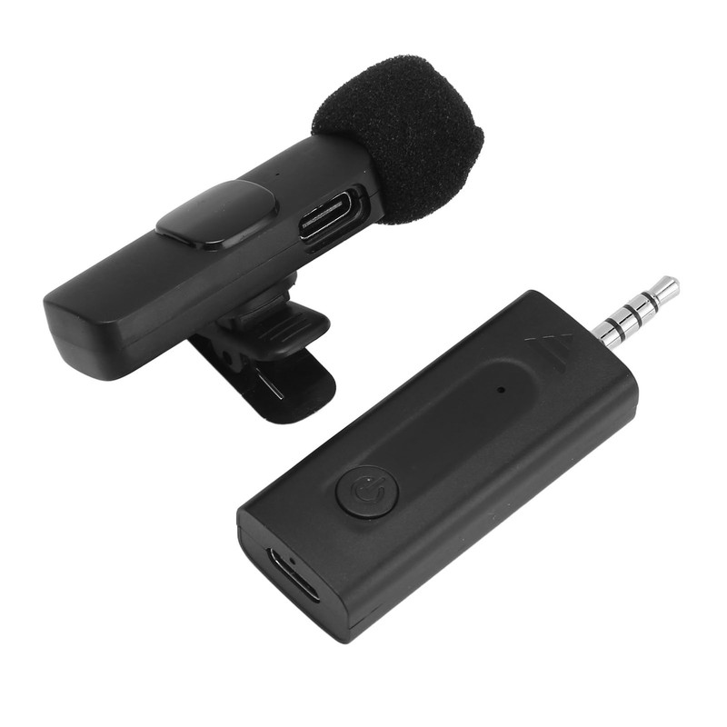 3.5mm Wireless Lavalier Lapel Microphone Intelligent Noise Canceling Automatic Pairing