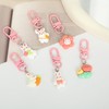 Wasise Bunny Keychain - 6PCS Cute Rabbit Keychain, Kawaii Keyring,