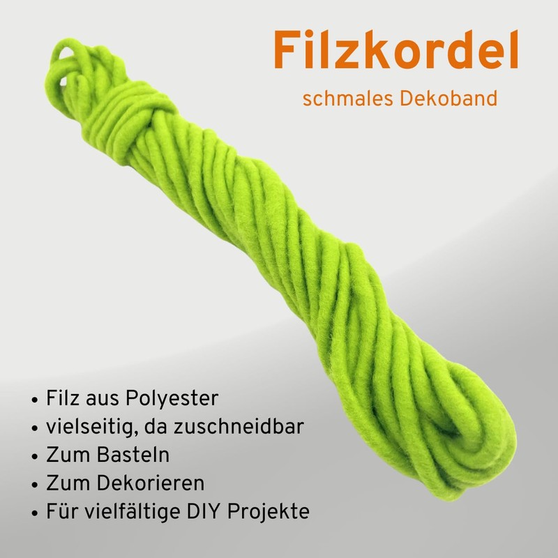 Marzoon Narrow Felt Ribbon - Narrow Decorative Felt Ribbon, 0.5