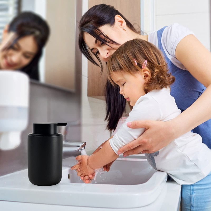 Umlaca Foaming Soap Dispenser Ceramic for Dish Soap,Hand Soap,Lotion Foaming