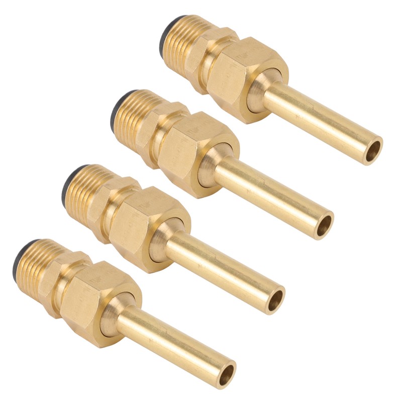 4 PCS Water Fountain Nozzles Pure Copper Large Hexagonal Direct