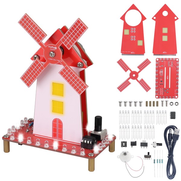 DIY Windmill Solder Practice Kit for Beginners, Soldering Practice Kit