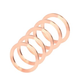 QMINOX CF35 Copper Seal Gasket for High Vacuum - 2.75" (2-3/4") Conflat Flange UHV Compatible - Leak-Proof Hermetic Seal for Semiconductor, Lab, and Vacuum Systems 5 Pack