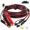 CUZEC 10FT/3.05m 14AWG 20A Battery Alligator Clip to 2 SAE