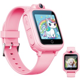 Smart Watch for Kids, Kids Watch Toys with 26 Games Camera Video Recorder Music Alarm Calculator Calendar Flashlight Stopwatch Pedometer, Education Toys for 4-16 Year Olds, Gifts for Boys Girls, Pink
