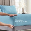 WODFAMY Microfiber Easy Fit Queen Size Bed Sheet Set Extra