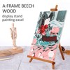 Falling in Art Beechwood 25" Tabletop Easel Display Stand for