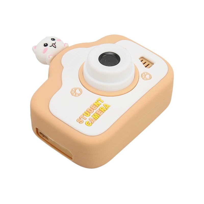 Kids Digital Camera Khaki 40MP HD Dual Camera Children's Cartoon