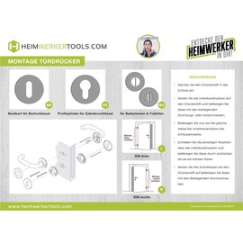 Modern Door Handle Rosette Square Door Handle Stainless Steel Handle Set for Room Doors LDH 2187 Bathroom Matt Brushed Stainless Steel 1 Set Square Design Door Fittings Interior Doors