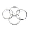 GoldenSunny 73.1mm OD to 66.1mm ID Silver Aluminum Hub Centric