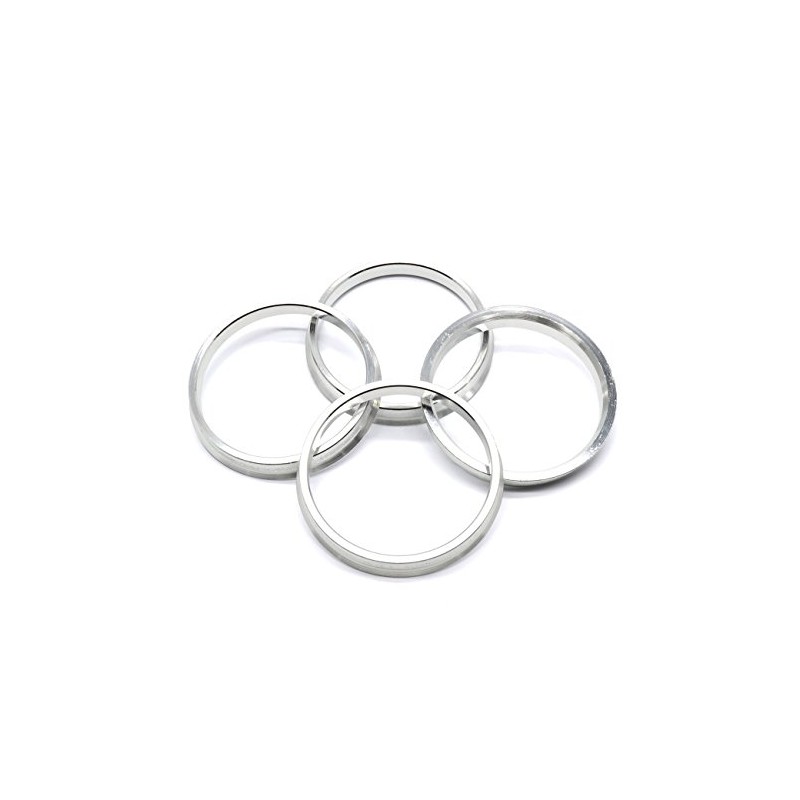 GoldenSunny 73.1mm OD to 66.1mm ID Silver Aluminum Hub Centric