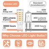 G9 LED Bulb 4W (40W Halogen Equivalent Bulbs) 8 Pack,