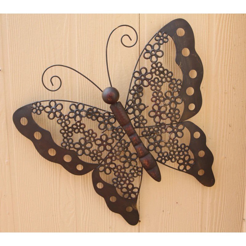 SHORELY YOURS DECOR Metal Butterfly Wall Decor - Extra Large