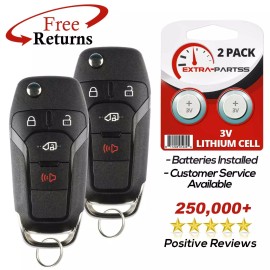 Extra-Partss 2x Remote Flip Key Fob For Ford (N5F-A08TAA)