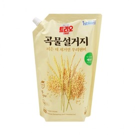 Aekyung Trio Grain Brown Rice Dish Soap Refill 1200ml - Fruit & Vegetable Wash (Type 1) Dish Soap