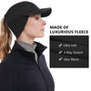 GADIEMKENSD Winter Fleece Hats Reflective Ponytail Hat for Women Baseball