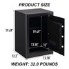 Tenamic Safe Box 2.2 Cuft Fireproof Waterproof Home Safe, Keypad