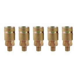 TOPRING 25.982 MAXQUIK Quick-Connect Coupler, 3/8 TRUFLATE Plug Profile, 1/2(M) NPT Inlet, Pack of 5. Series 25