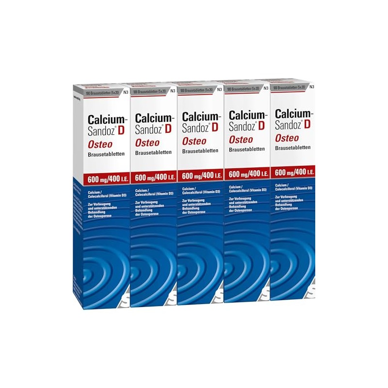 Calcium Sandoz D Osteo Effervescent Tablets Pack of 100