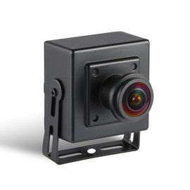 REVODATA 5MP POE IP Mini Camera, Ultra HD 2880 x 1620p, 1.7 mm Fisheye Lens (170° FOV), Small Camera H.265 Surveillance Motion Detection, PC/Phone App (I706-3-P)