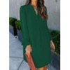 Wkior Fall Dresses for Women Cute V Neck Loose Cute