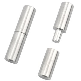 ZZHXSM 2PCS Stainless Steel Cylindrical Swivel 14x60mm Silver Welded Door Shaft Hinge Cabinet Door Hinge Stripped Door Shaft for Flatbed Door Trailer Door Glass Door Sliding Door