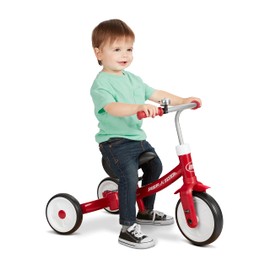 Radio Flyer Triple Play Trike – Convertible 3-in-1 Toddler Bike, Kids Tricycle & Baby Ride-On Toy for Ages 1–3, Red