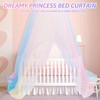 Mosquito Net Bed Canopy, with LED Light Polyester, Decorative Hanging