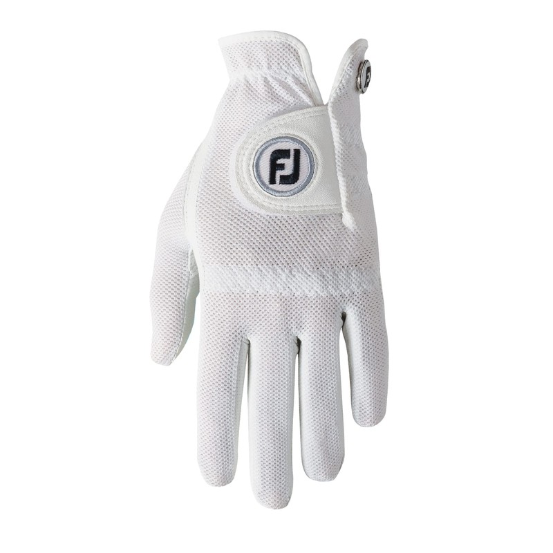 FootJoy Women's StaCooler Golf Glove, Pearl Medium/Large, Worn on Right
