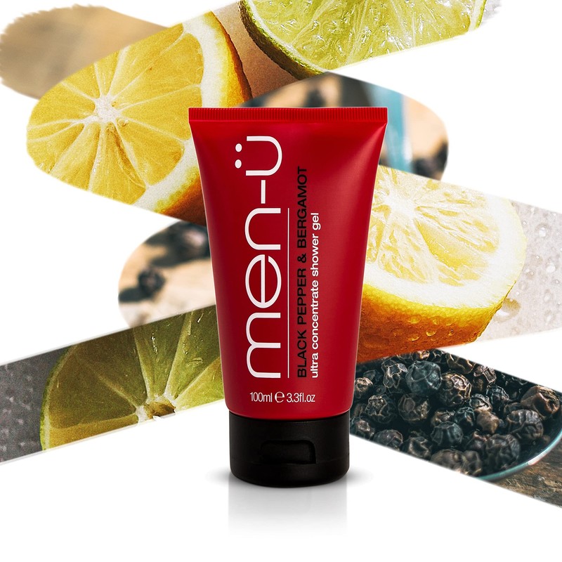 men-u Shower Gel Black Pepper Ultra Concentrate Formula - Longer