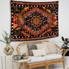 Fowocu Orange Sun and Moon Tapestry Wall Hanging, Indie Hippie