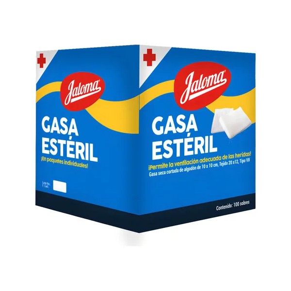 Jaloma Gasa Simple Estéril 10x10cm Caja Con 100 Sobres