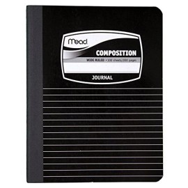 Mead Composition Book/Notebook, Wide Ruled Paper, 100 Sheets, 9-3/4" x 7-1/2"... - Pack of 3