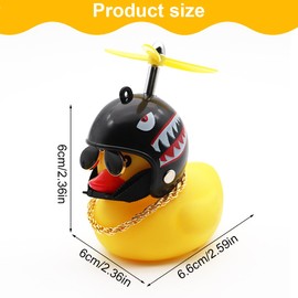 CPJJ 1 Pcs Rubber Duck Bicycle Bell, Bicycle Accessories, MTB Accessories, Mountain Bike Accessories, Duck Bike Bells and Headlight Bike Light Bike Accessories Handlebar Decoration