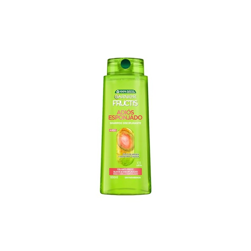 Garnier Fructis Adiós Esponjado Shampoo Disciplinante Antifrizz 650 ml