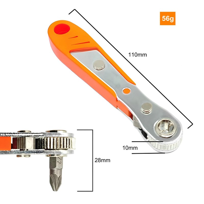 36-Tooth Ratchet Mini Screwdriver Repair Tools, Compact Torque Solution for
