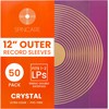 50x 12 Inch Standard Outer Vinyl Record Sleeves | Crystal