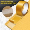 Quadafy Double Sided Fabric Tape Heavy Duty, High Adhesive Strength