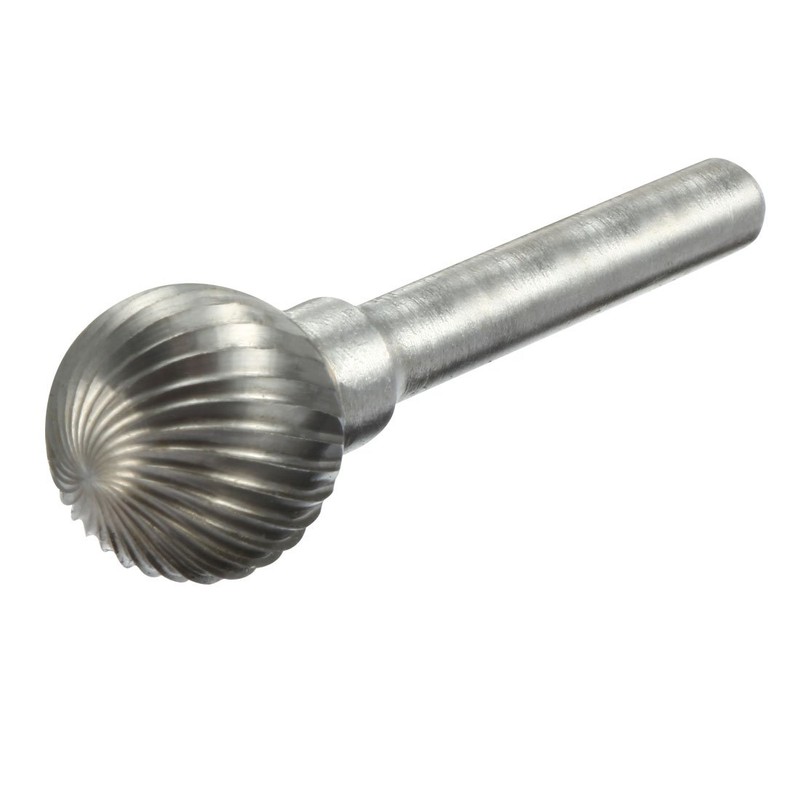 uxcell 5/8" Head 6mm Shank Tungsten Carbide Ball Shaped Rotary