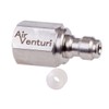 Air Venturi Male Quick-Disconnect, 1/8 BSPP Female Threads, Steel, Rated