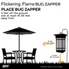 PIC Decorative Flame Effect Bug Zapper Lantern, Flying Insect Trap,