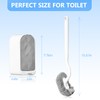 Cinola Toilet Brush and Holder Set, Wall Mounted Toilet Bowl
