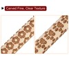 HARFINGTON 2pcs Wood Clay Roller 4" Flower Paw Print Pattern