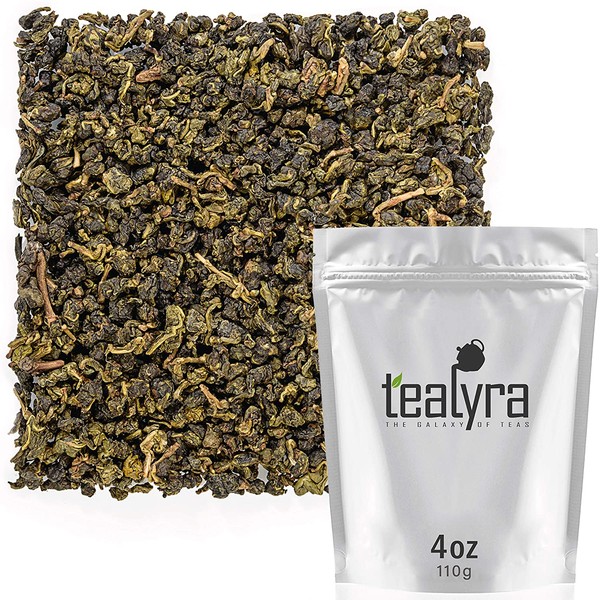 Tealyra - Jade Taiwanese Formosa Oolong - Loose Leaf Tea - Best Oolong Teas from Taiwan - Naturally Grown - Caffeine Medium - 110g (4-ounce)