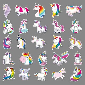 Unicorn Stickers 100Pcs for Water Bottles Laptop Computer Skateboard, Cute Sticker Gift for Kids Teens Waterproof